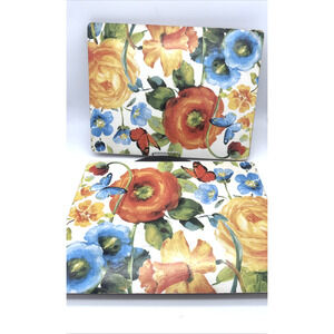 Sheffield Home Set of 4 Floral Cork Backed French Placemats
